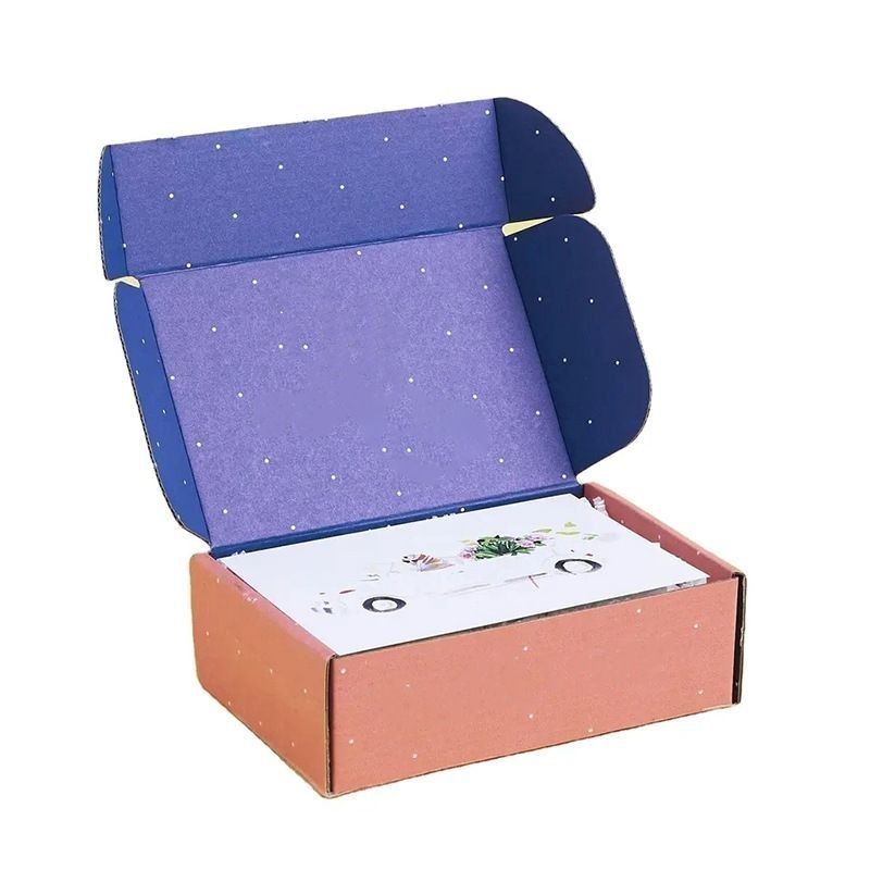 Boîte d'emballage de détail en carton rigide Boîte de courrier en papier ondulé Boîtes pliantes vides
