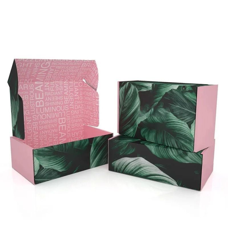 Boîte d'emballage de détail en carton rigide Boîte de courrier en papier ondulé Boîtes pliantes vides