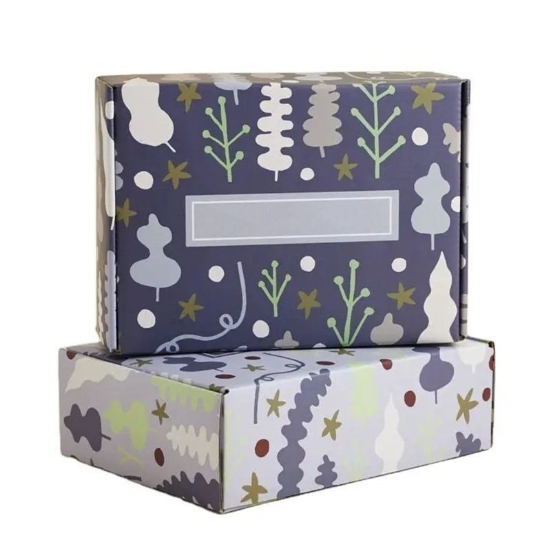 Boîte d'emballage de détail en carton rigide Boîte de courrier en papier ondulé Boîtes pliantes vides