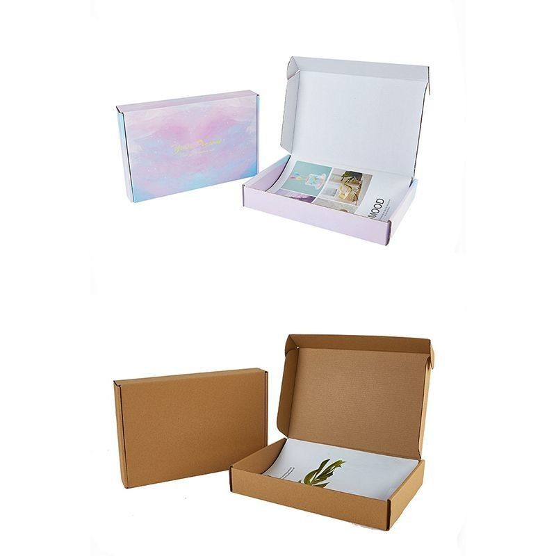 OEM boîte à cadeaux pliable Boîte à courrier papier personnalisée pour chaussures T-shirts robe