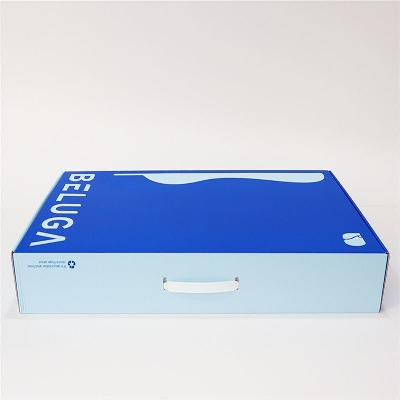 Logo personnalisé pliable plat en carton ondulé à 3 plis Boîte de papier kraft pour oreiller domestique Organisation de remise en forme sportive