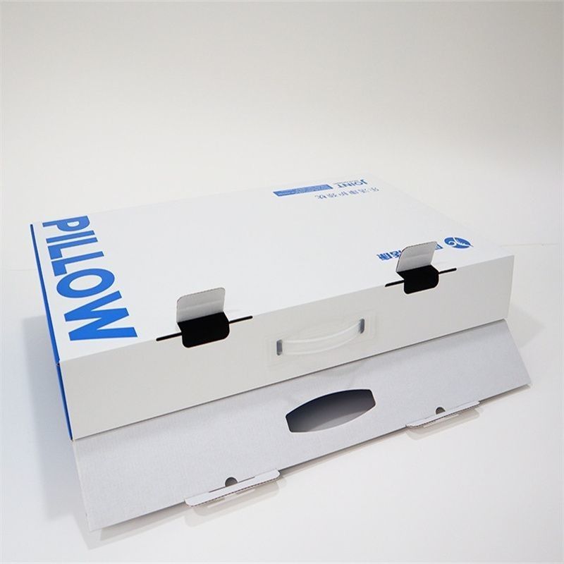 Logo personnalisé pliable plat en carton ondulé à 3 plis Boîte de papier kraft pour oreiller domestique Organisation de remise en forme sportive