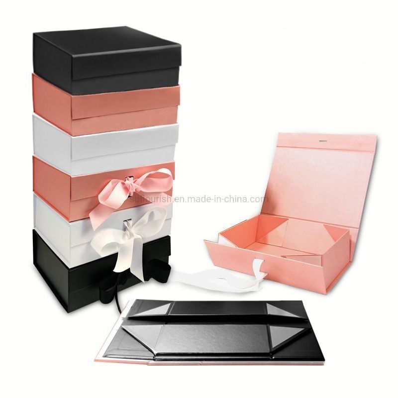 Boîte d'emballage en carton pliable à fermeture magnétique personnalisée pour la nourriture électronique ménagère cosmétiques gâteaux bijoux et cadeaux