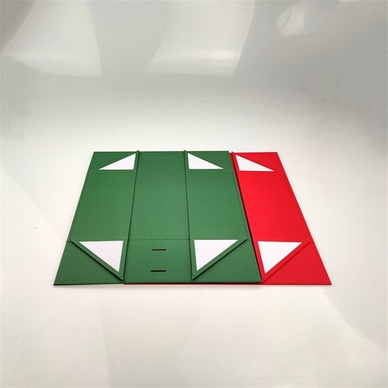 Boîte cadeau en papier cartonné magnétique pliable avec poignée de ruban pour bijoux
