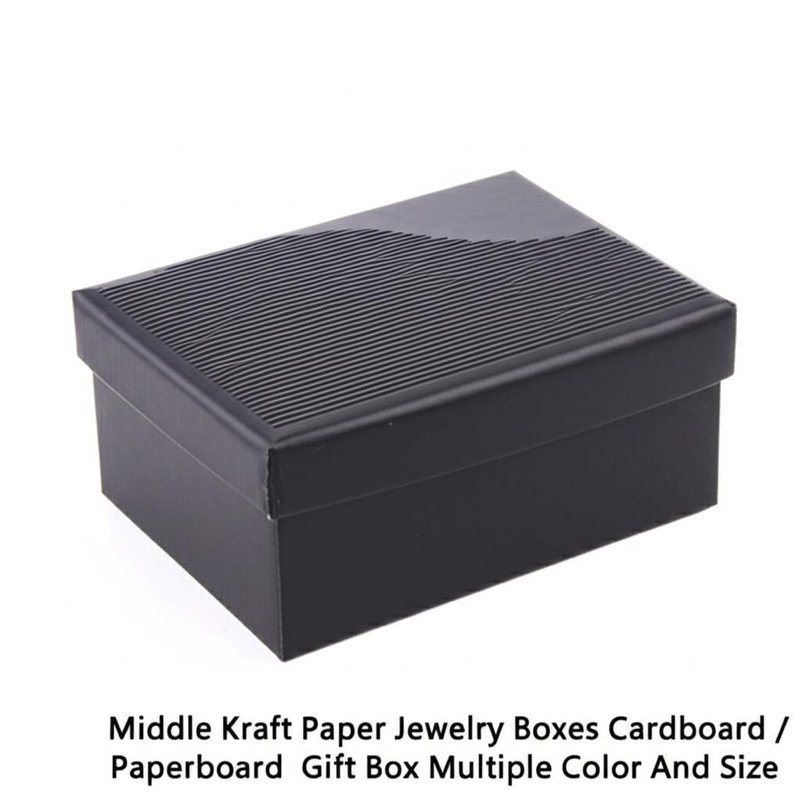 Boîtes à bijoux en papier kraft moyen Boîtes cadeaux en carton / carton Couleur et taille multiples