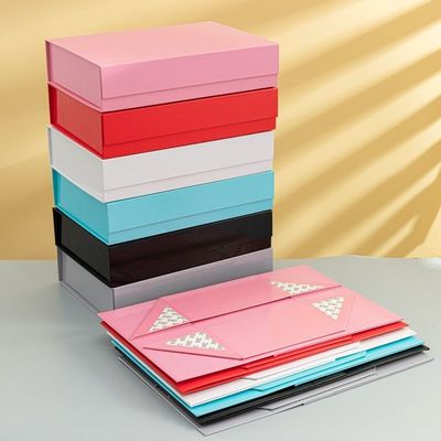 Boîtes d'emballage d'extension de cheveux personnalisées en carton pliable