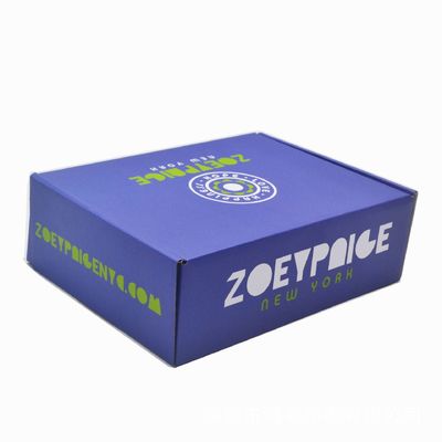 Boîtes d'emballage ondulées de laminage mat Boîtes de carton pliantes en papier à flûte